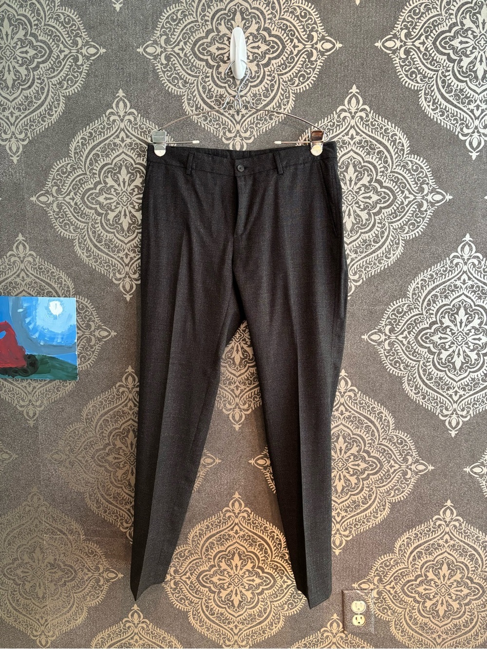Nordstrom Signature Men's Grey Dress Pants - Sharp Office Wear